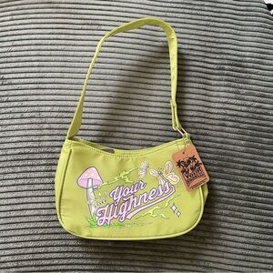 NWT Zumiez Your Highness Lime Green Shoulder Bag